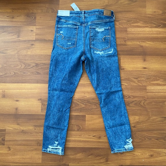 American Eagle Super Hi Rise Jeans size 14 / 32 W - Picture 7 of 11